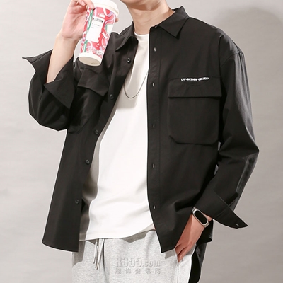 市场上装-衬衫-【DRONKOO 装库男装】休闲衬衫