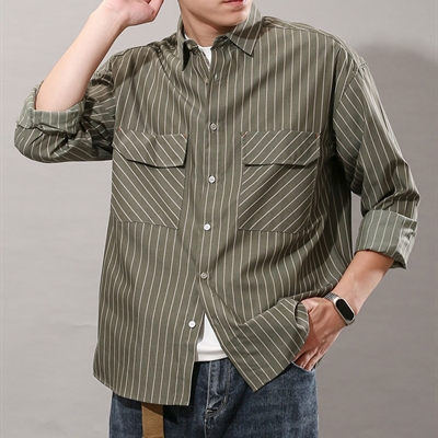 市场上装-衬衫-【DRONKOO 装库男装】休闲衬衫