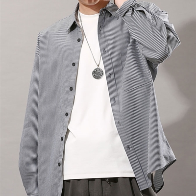 市场上装-衬衫-【DRONKOO 装库男装】休闲衬衫