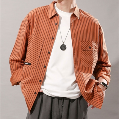 市场上装-衬衫-【DRONKOO 装库男装】休闲衬衫