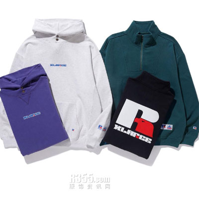 美国《XLARGE x RUSSELL ATHLETIC》2022秋冬运动男装