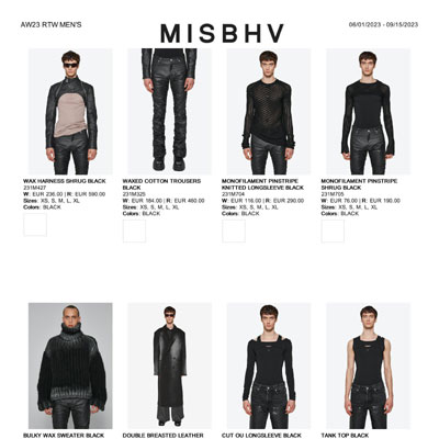 2023秋冬_MISBHV_欧洲大牌资料