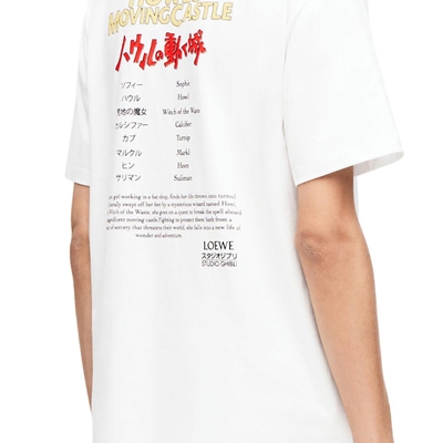 商场品牌-短袖-Loewe x 《哈尔的移动城堡》T恤