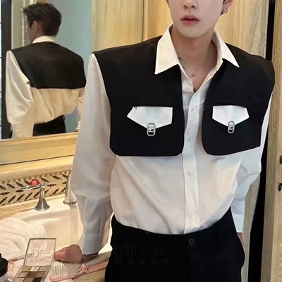市场上装-衬衫-微潮衬衫
