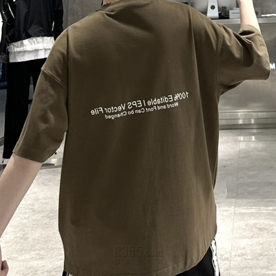 市场上装-T恤-微潮T恤