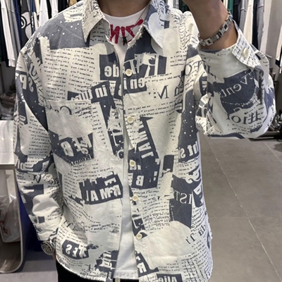 市场上装-衬衫-微潮衬衫