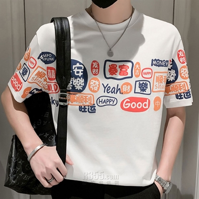 市场上装-T恤-微潮T恤