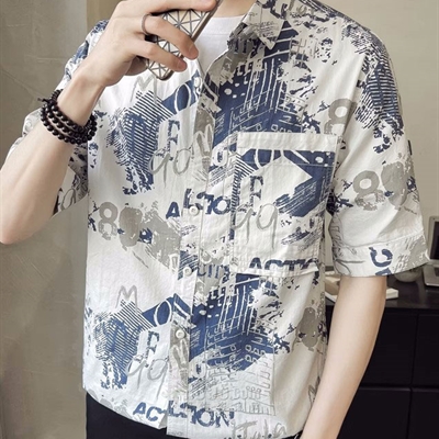 市场上装-衬衫-微潮衬衫