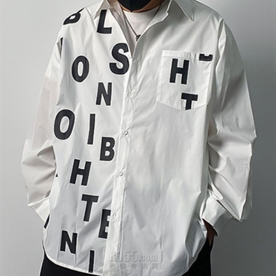 市场上装-衬衫-微潮衬衫