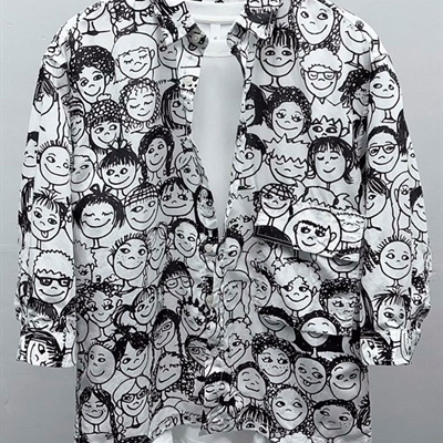 市场上装-衬衫-微潮衬衫