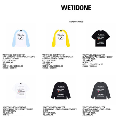 2023秋冬_We11done_服装_ 欧洲大牌资料