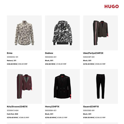 2023秋冬_HUGO BOSS_服装_欧洲大牌资料