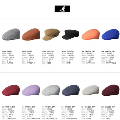2023秋冬_Kangol_配件_欧洲大牌资料