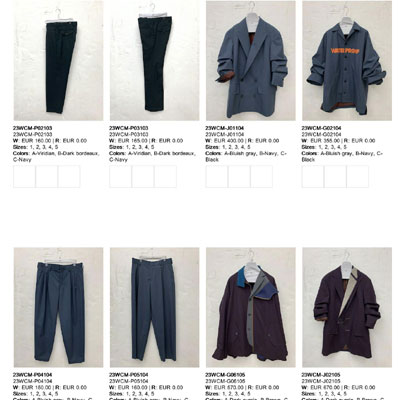 2023秋冬_Kolor_服装_欧洲大牌资料