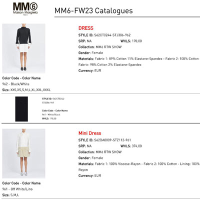 2023秋冬_MM6 Maison Margiela_服装_欧洲大牌资料