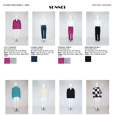 2023秋冬_Sunnei_服装_欧洲大牌资料
