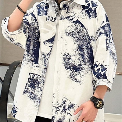 市场上装-衬衫-微潮衬衫