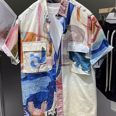 市场上装-衬衫-微潮衬衫