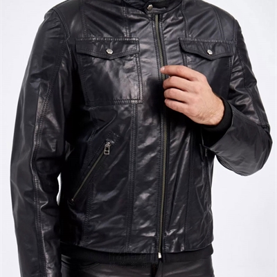 市场上装-皮衣-商务皮衣