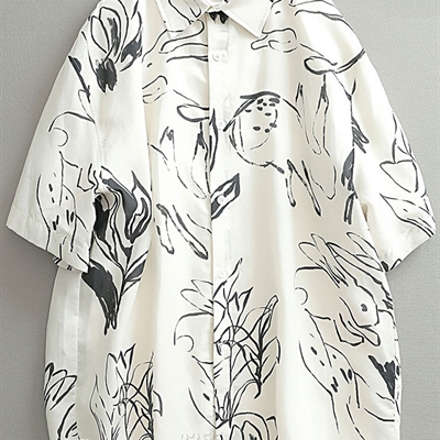 市场上装-衬衫-微潮衬衫