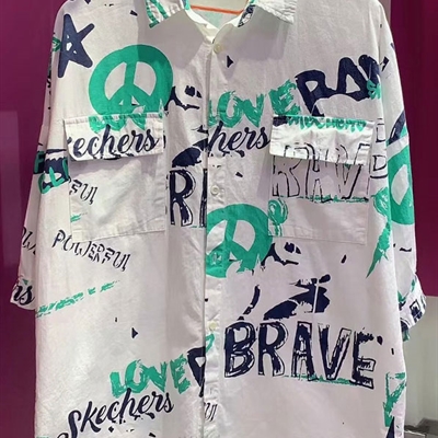 市场上装-衬衫-微潮衬衫