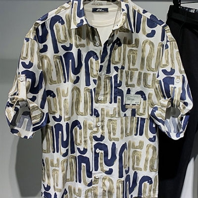 市场上装-衬衫-微潮衬衫