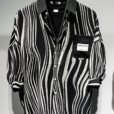 市场上装-衬衫-微潮衬衫