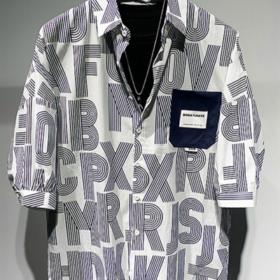 市场上装-衬衫-微潮衬衫