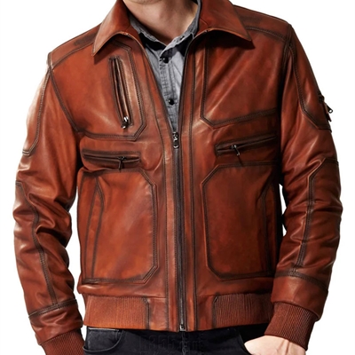 市场上装-皮衣-商务皮衣