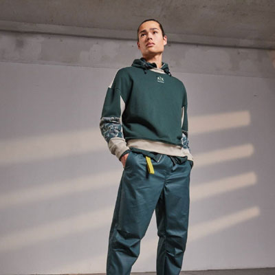 美国《AX ARMANI EXCHANGE》2023春夏休闲时尚男装