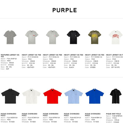 2024春夏_Purple Brand_服装_欧洲大牌资料