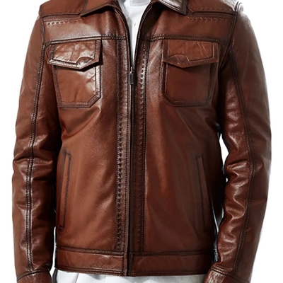 市场上装-皮衣-商务皮衣