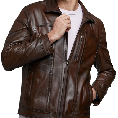 市场上装-皮衣-商务皮衣