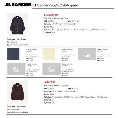 2024春夏_JIL SANDER_正装_ 欧洲大牌资料
