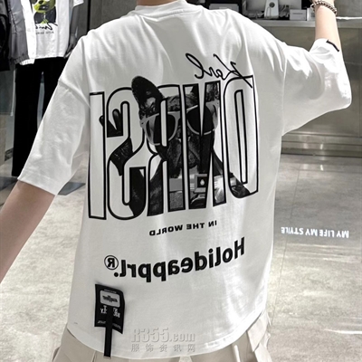 市场上装-T恤-微潮T恤