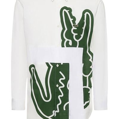 设计师品牌-长袖-微潮衬衫【Comme des garcons shirt x Lacoste】