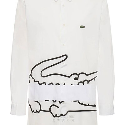设计师品牌-长袖-微潮衬衫【Comme des garcons shirt x Lacoste】