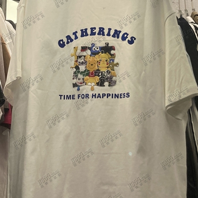 市场上装-T恤-电商T恤【实拍】