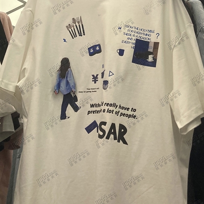 市场上装-T恤-电商T恤【实拍】