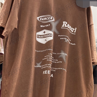 市场上装-T恤-电商T恤【实拍】