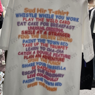 市场上装-T恤-电商T恤【实拍】