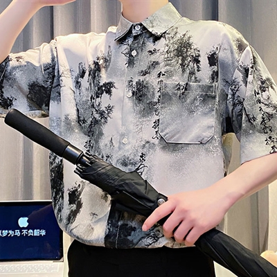市场上装-衬衫-休闲衬衫