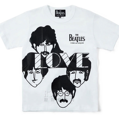设计师品牌-短袖-微潮T恤[Comme des garcons BEATLES]