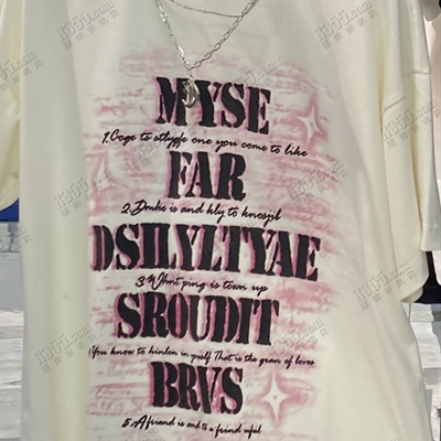 市场上装-T恤-电商T恤【实拍】