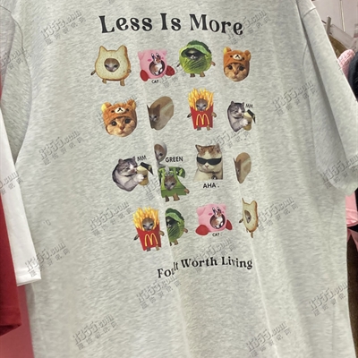 市场上装-T恤-电商T恤【实拍】