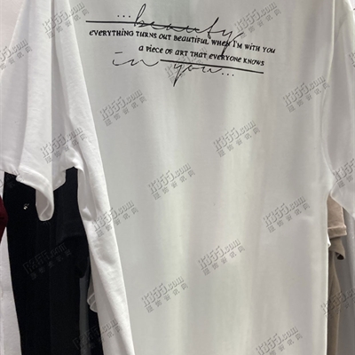 市场上装-T恤-电商T恤【实拍】