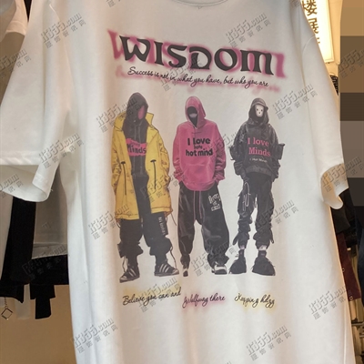 市场上装-T恤-电商T恤【实拍】