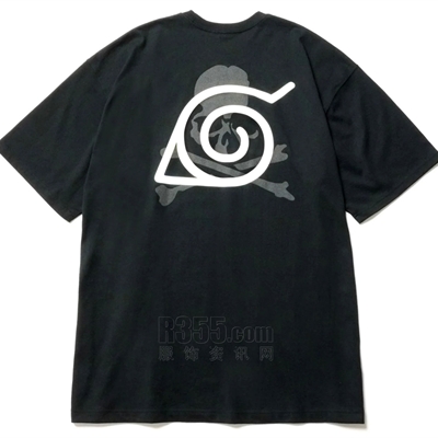 设计师品牌-短袖-微潮T恤【Mastermind JAPAN x Naruto】
