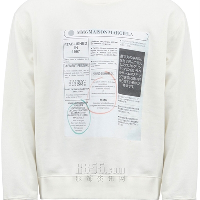 设计师品牌-套头-微潮卫衣【MM6 Maison Margiela】