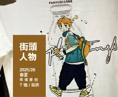 2025/26夏季男装市场图案整理分析：街头人物